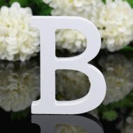 White Freestanding Mountable Wooden Alphabet Letter - Image 4