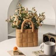 Garden Weave Basket Ceramic Vase - Image 9