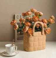 Garden Weave Basket Ceramic Vase - Image 4