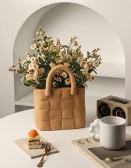 Garden Weave Basket Ceramic Vase - Image 5