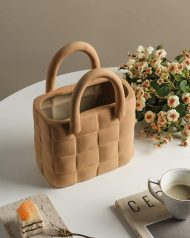 Garden Weave Basket Ceramic Vase - Image 15