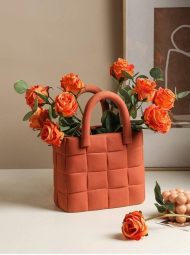 Garden Weave Basket Ceramic Vase - Image 8