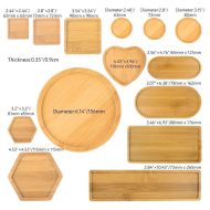 Natural Bamboo Planter Saucer Trays - Image 29