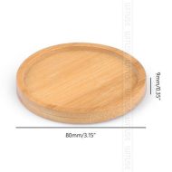Natural Bamboo Planter Saucer Trays - Image 28