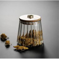 Charm Ripple Glass Storage Jars with Lid - Image 3