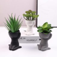 Little Human Ceramic Succulent Planter - Image 4