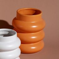 Chunky Rolls Ceramic Vase - Image 3