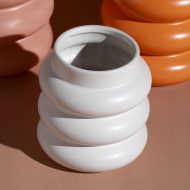 Chunky Rolls Ceramic Vase - Image 2