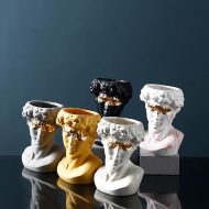 Ceramic David Bust Planter Vase Statue - Image 7