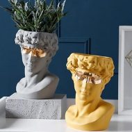 Ceramic David Bust Planter Vase Statue - Image 6
