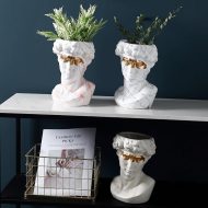 Ceramic David Bust Planter Vase Statue - Image 5