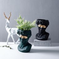 Ceramic David Bust Planter Vase Statue - Image 2