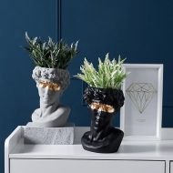 Ceramic David Bust Planter Vase Statue - Image 3