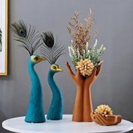 Tole Decorative Vase - Image 3