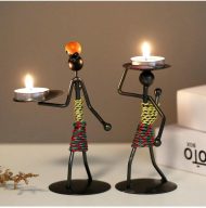 Abstract Figurine Metal Candle Holder - Image 19