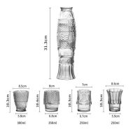 Colored Koi Fish-shaped Glass Cup Set - Image 12