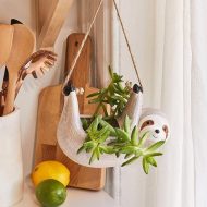 Sloth Ceramic Hanging Succulent Planter - Image 2