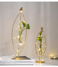 Gold Flora Metal and Glass Test Tube Propagation Vase - Image 11