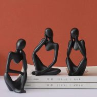 Abstract Thinker Figurine Sculpture - Image 8