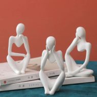 Abstract Thinker Figurine Sculpture - Image 10