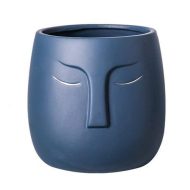 Ceramic Abstract Sleeping Face Planter - Image 11