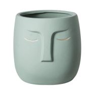 Ceramic Abstract Sleeping Face Planter - Image 19