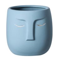 Ceramic Abstract Sleeping Face Planter - Image 17
