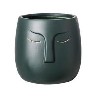 Ceramic Abstract Sleeping Face Planter - Image 15