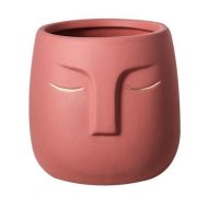 Ceramic Abstract Sleeping Face Planter - Image 16