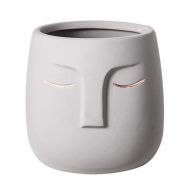 Ceramic Abstract Sleeping Face Planter - Image 20