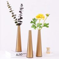 Gold Metal Cone Vase - Image 4