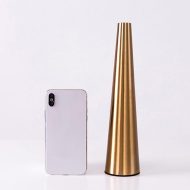 Gold Metal Cone Vase - Image 17