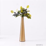 Gold Metal Cone Vase - Image 16
