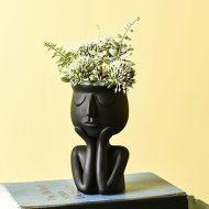 Cupping Face Resting Ceramic Planter - Image 6
