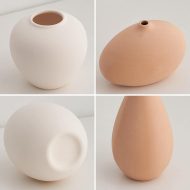 Shades of Neutral Ceramic Vases - Image 5