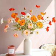 Faux Poppy Flowers - Image 5