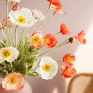 Faux Poppy Flowers - Image 4
