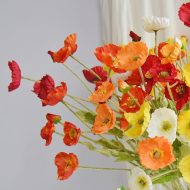 Faux Poppy Flowers - Image 2