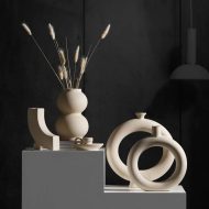 Hygge Abstract Ceramic Vase - Image 2