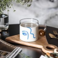 Face Silhouette Breakfast Mug - Image 4