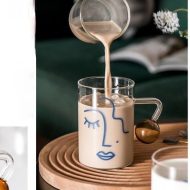 Face Silhouette Breakfast Mug - Image 7