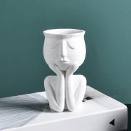 Cupping Face Resting Ceramic Planter - Image 3