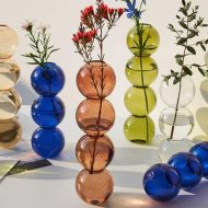 Crystal Glass Bubble Vase - Image 3