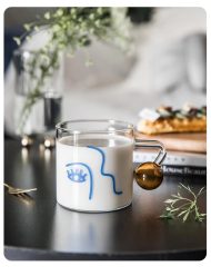 Face Silhouette Breakfast Mug - Image 5