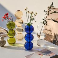 Crystal Glass Bubble Vase - Image 6