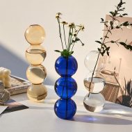 Crystal Glass Bubble Vase - Image 4