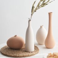 Shades of Neutral Ceramic Vases - Image 2