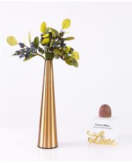 Gold Metal Cone Vase - Image 11