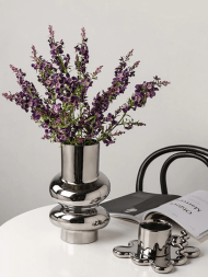 Ring Dance Plated Ceramic Vases - Image 10