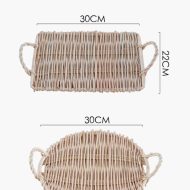 Woven Rattan Serving Tray - Image 19